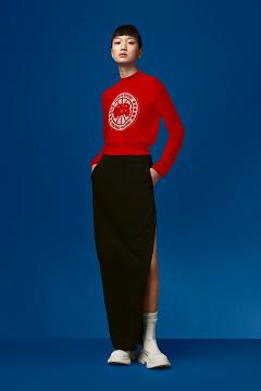 Ropa Canada Goose Mujer México - Logo Suéteres Rojos CP4216370